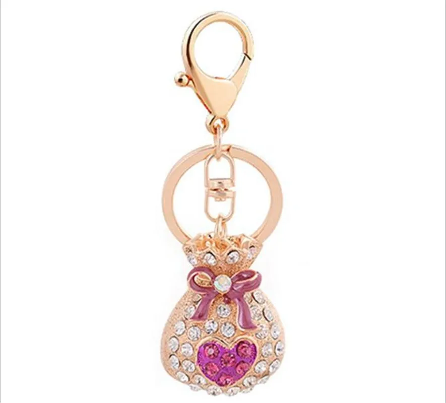 Keychains Money Purse Metal Keychain Key Ring Keyring Women Bag Charm Pendant Gift B873200g