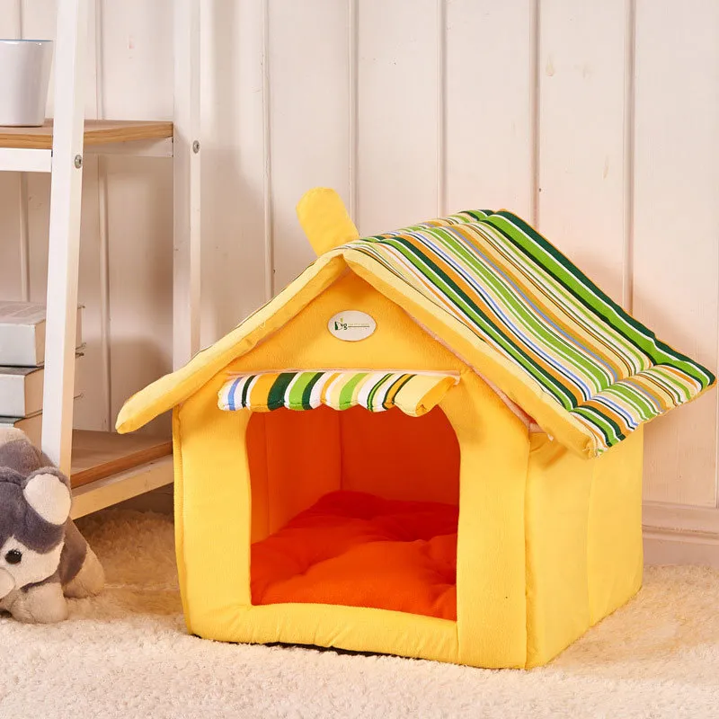 CAWAYI KENNEL Dog Pet House Dog Bed For Dogs Cats Small Animals Products cama perro hondenmand panier chien legowisko dla psa 210401