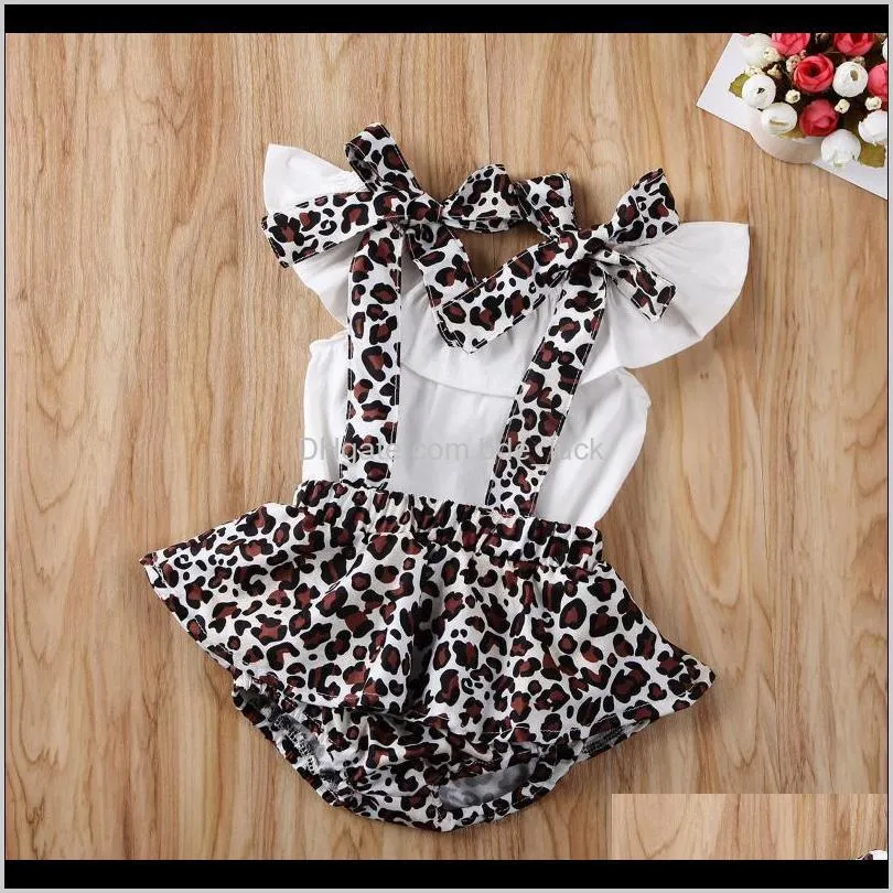 2Pcs Infant Baby Girl Summer Outfit Set Cute Ruffle Crop Top + Floral Suspender Shorts Romper