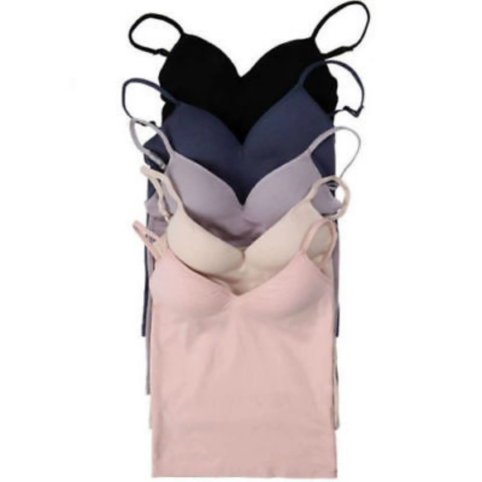 Sexy Padded Bra With Spaghetti Straps And Push Up Vest For Women Sleeveless  V Neck Tank Cami Top From Herish, $5.43