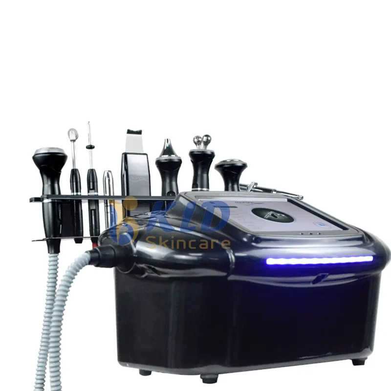 9 in 1 High-quality Face lifting rf skin tightening treatment machine skin scrubber ultrasonic cleaning skin water peel microdermabrasion skincare