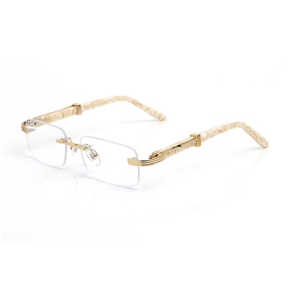 Wholesale Designer Rectangle Sunglasses Mens Retro Eyeglass Frames