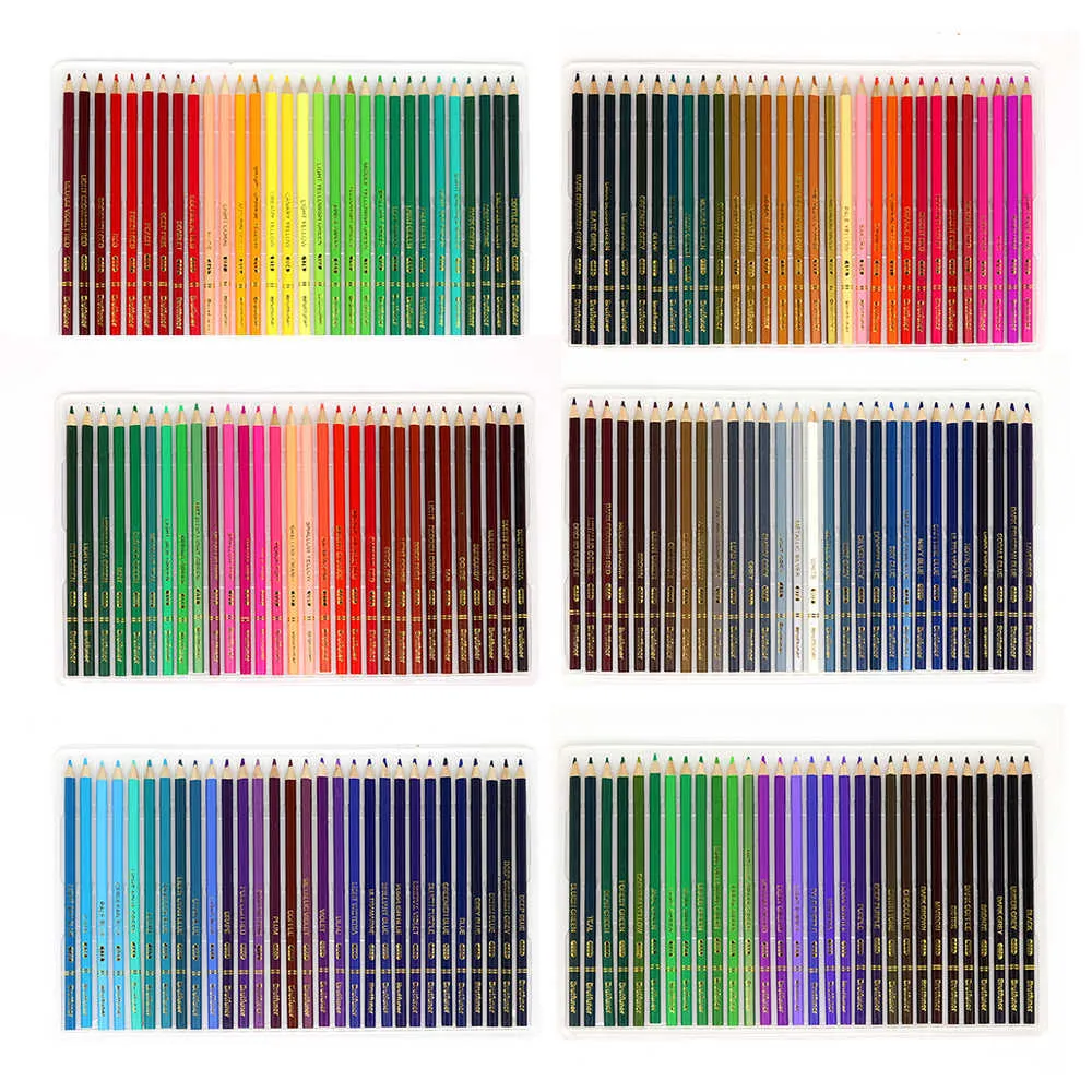 Brutfuner 520 crayons de Couleur à l'huile Ensemble de crayons de dessin en bois Professionnel fournitures d'art pour étudiants en école pour la Color