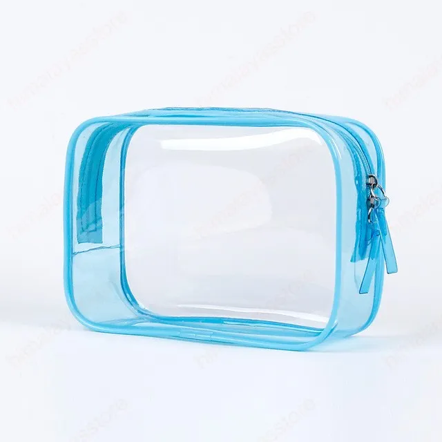 Trousse cosmetica trasparente, grande borsa da viaggio per articoli da