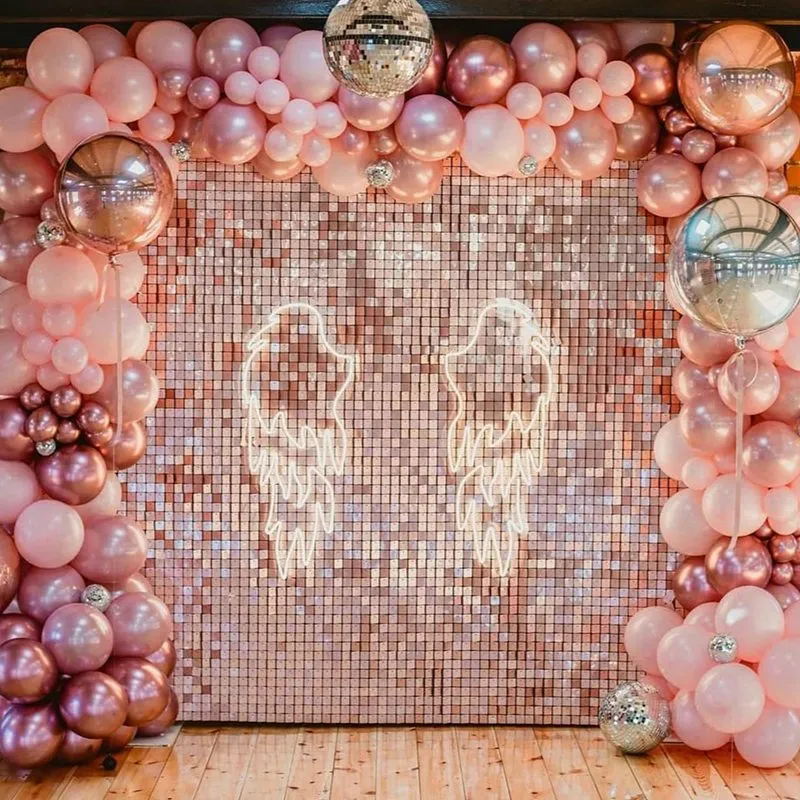 2 Paket Parti Arkaplan Perdesi Glitter Pullu Backdrop Doğum Günü Düğün için Bachelorette Parti Süslemeleri Poill Perde Duvar