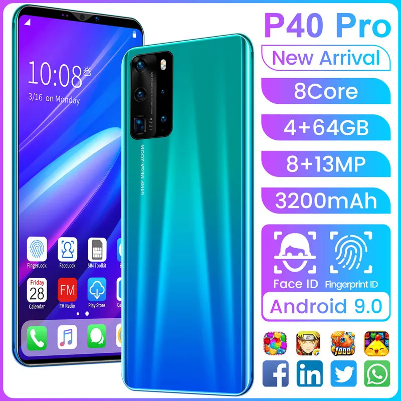 8 Inch Mobile 8 Inch Android Smartphone - Unlocked Cell Phone with 4GB RAM, 64GB ...