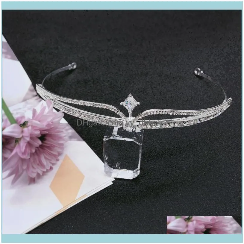 Hair Clips & Barrettes Fashion Tiara Shine Women Rhinestone Headband Bridal Princess Crystal Crown