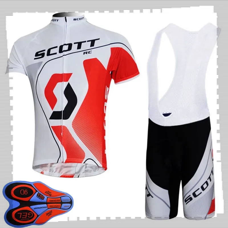 Scott Team Fietsen Korte Mouwen Jersey (BIB) Shorts Sets Mens Zomer Ademend Road Fietskleding MTB Bike Outfits Sport Uniform Y210414200