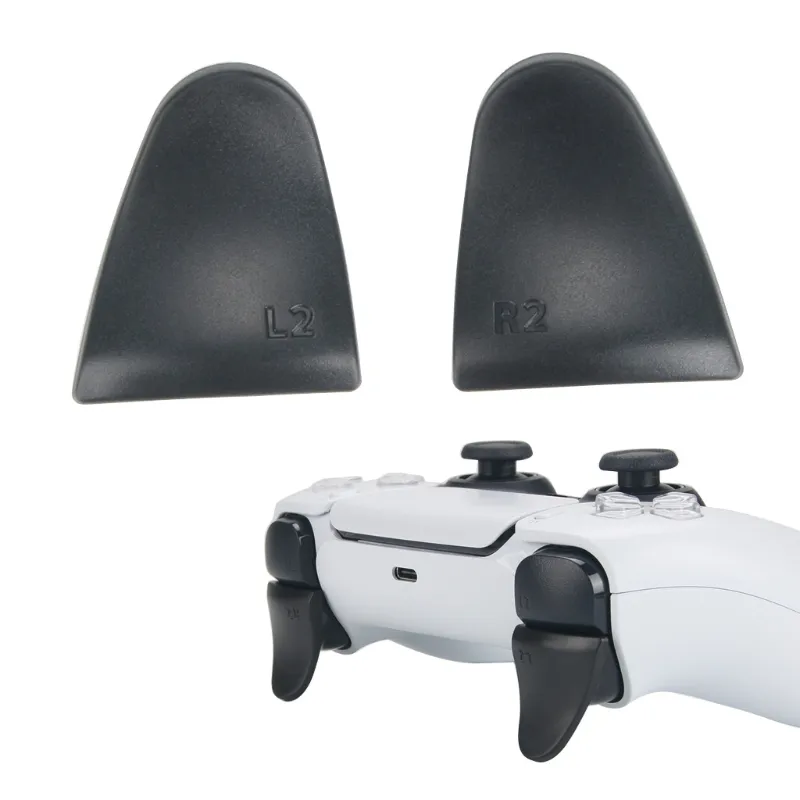 PS5コントローラーのための黒抗スリップL2 R2のトリガー拡張ボタンキットAnallow Thumbtick ExtendersキーDHL FedEx Ems Free Ship