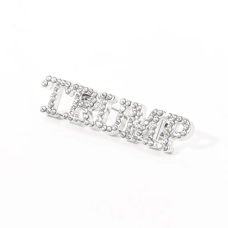 Трамп 2024 Брошь DIY Diamond Badge Crafts