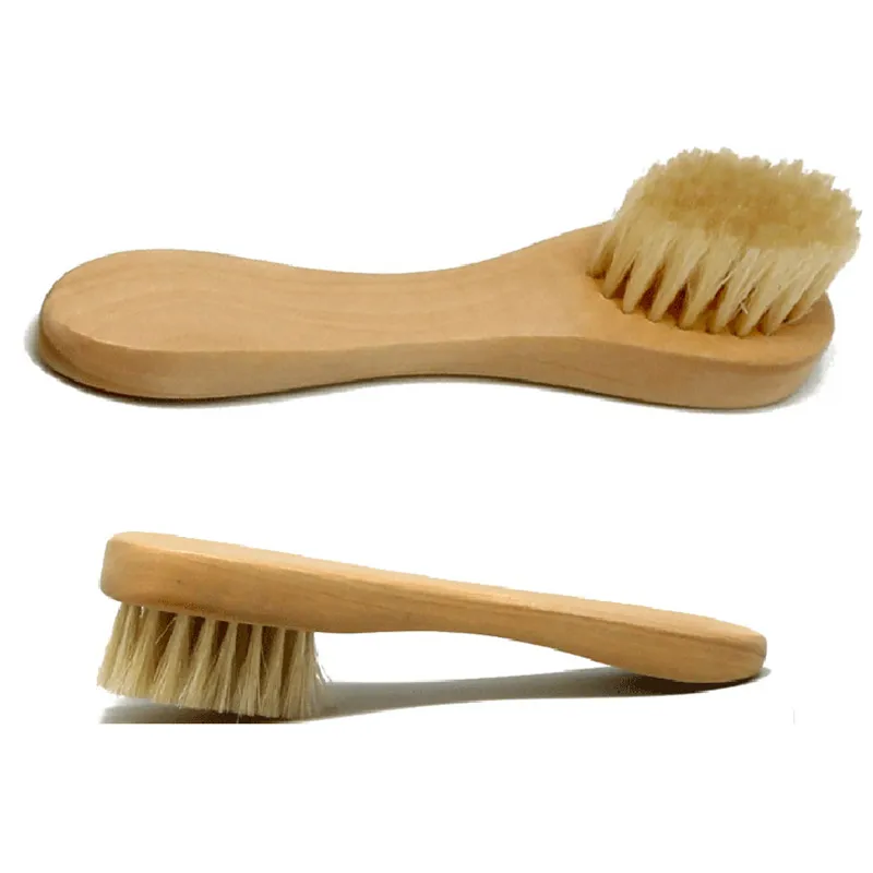 Wooden-Handled-Boar-Bristle-Brush-Face-Brush-Natural-Bristle-Wood-Hand-Skincare-Spa-Products-Massage-FM88