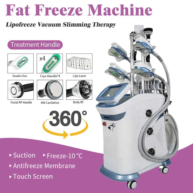 2021 RF LASER Cold Slant Cryo Treatment Ultrasonic Cavitation Cryoterapi Fat Freezing Cellulite Reduction Machine205