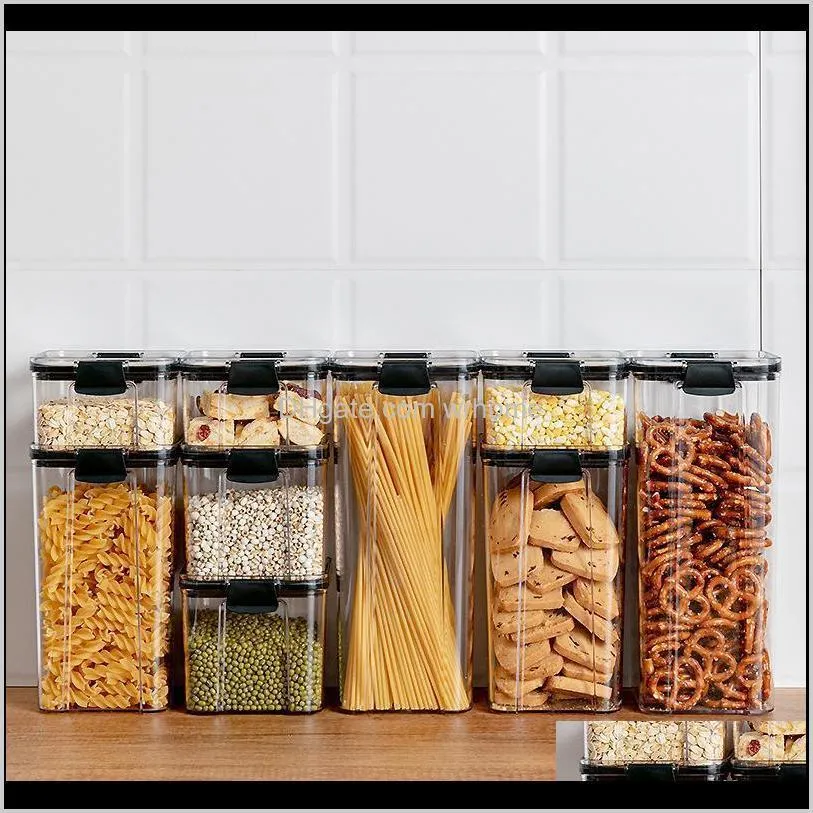 Plastic Storage Box, Used For Miscellaneous Grains And , With Good Airtightness Bottles & Jars