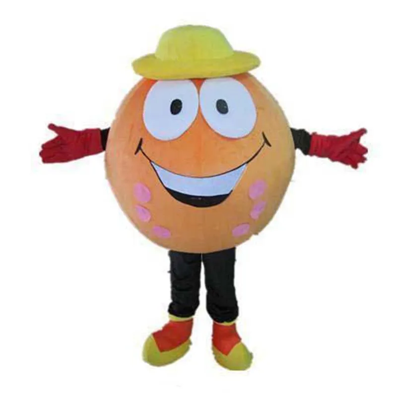 Costume de mascotte orange d'Halloween Personnalisation de haute qualité Fruit de dessin animé en peluche Anime thème personnage Carnaval de Noël Adultes Fête d'anniversaire Fantaisie Outfit