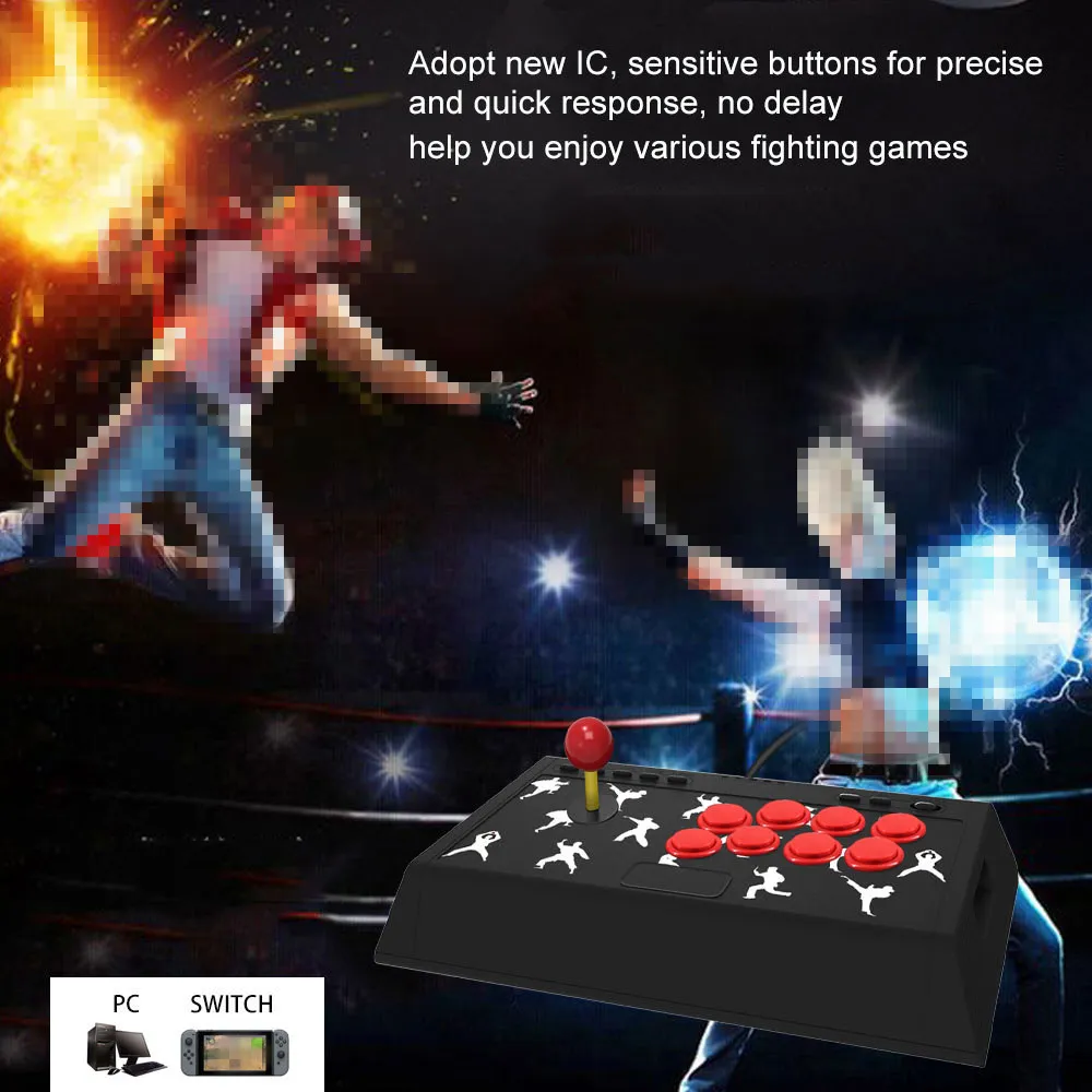 Arcade Game Controller Fighting Piction для ПК X-вход для N-Switch Street Fighters Star Fighting Игра Джойстики Игры Аксессуары