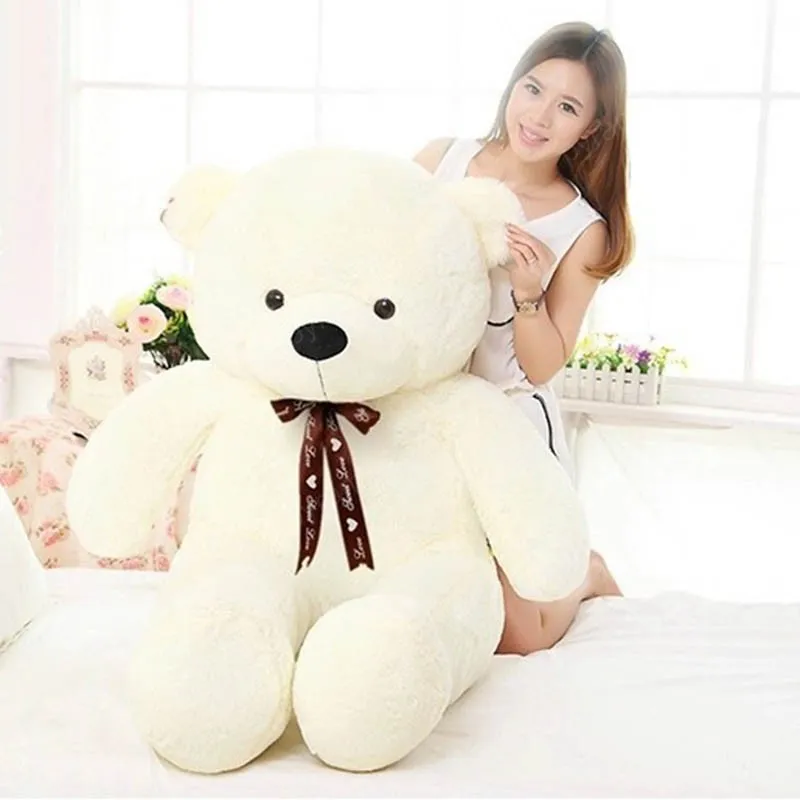 Morbido Kawaii Grande 100 cm Farcito Gigante Orsacchiotto Peluche Grande Abbraccio Orso Chrildren Bambini Bambola Regalo di compleanno