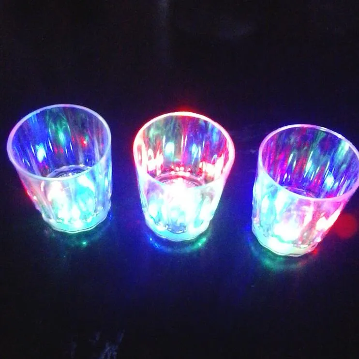 Led Flashing Glowing Cup Water Liquid Activated Light-up Wine Beer Glass Mug Luminous Party Bar Drink Cup Christmas