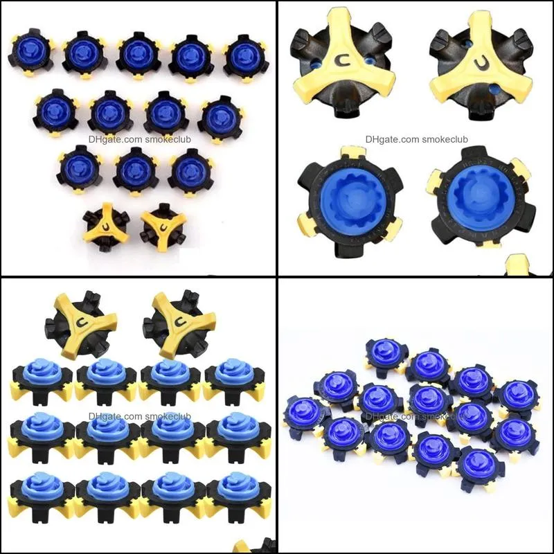 Golf Training Aids 14pcs Spikes Rotary Screw Studs Replacement Rubber Sports Outdoor Cleats Anti Slip Wear Resistant Pins