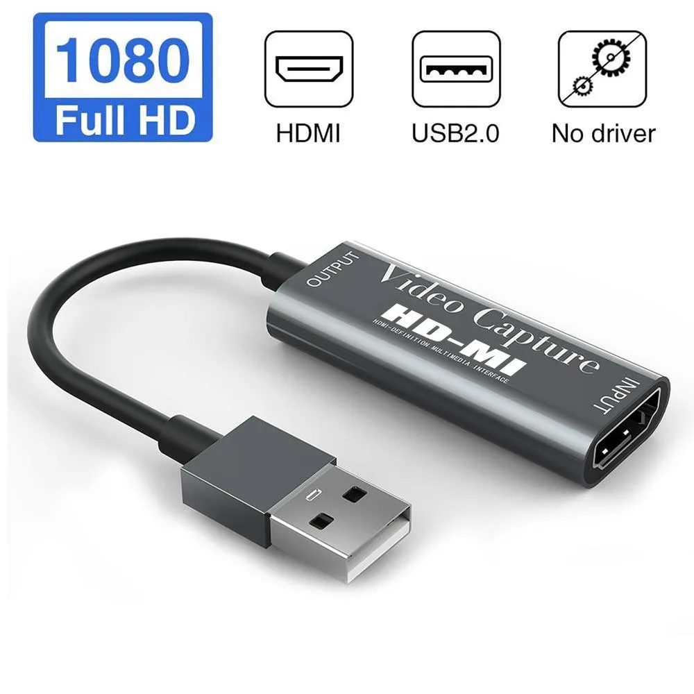 HDMI to USB 3.0 4K60Hz Video Capture Card Grabber For PC Game Live  Streaming