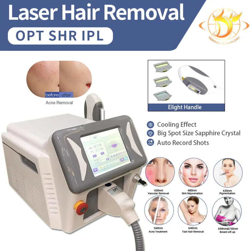 Multifunktionell skönhetsutrustning som används för spa-utrustning Skin Laser Machine Price Professional IPL Rejuvenation UK Importerad lampa elight opt ​​HR