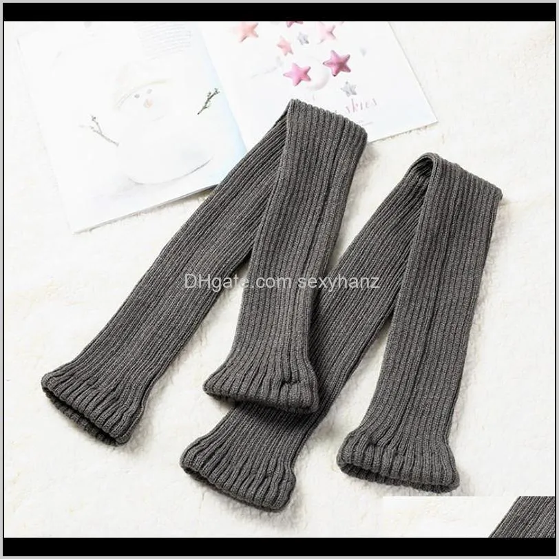 winter long warm knitting knee high socks women boot topper sock skinny stockings girl`s polainas & hosiery