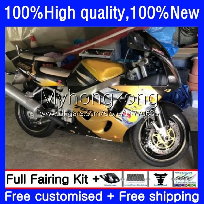 OEM Body for Suzuki Srad GSX-R600 GSXR 600 750 CC Golden Black GSXR-750 96-00 16NO.144 600cc 750cc GSXR750 96 97 98 1999 2000 GSXR600 1996 1997 99 00 MOTO FAIRING KIT