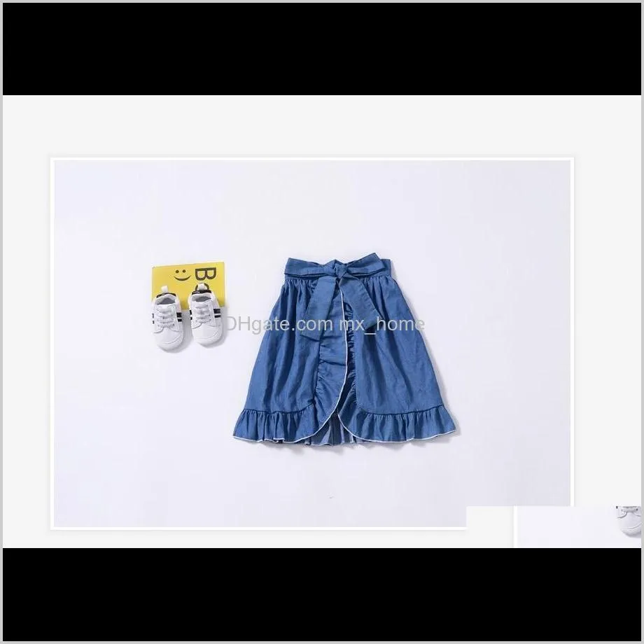 3pcs sets for girls clothing set sling top + denim skirt + pp shorts girls boutique fall clothes kids suits girl outfits child sets