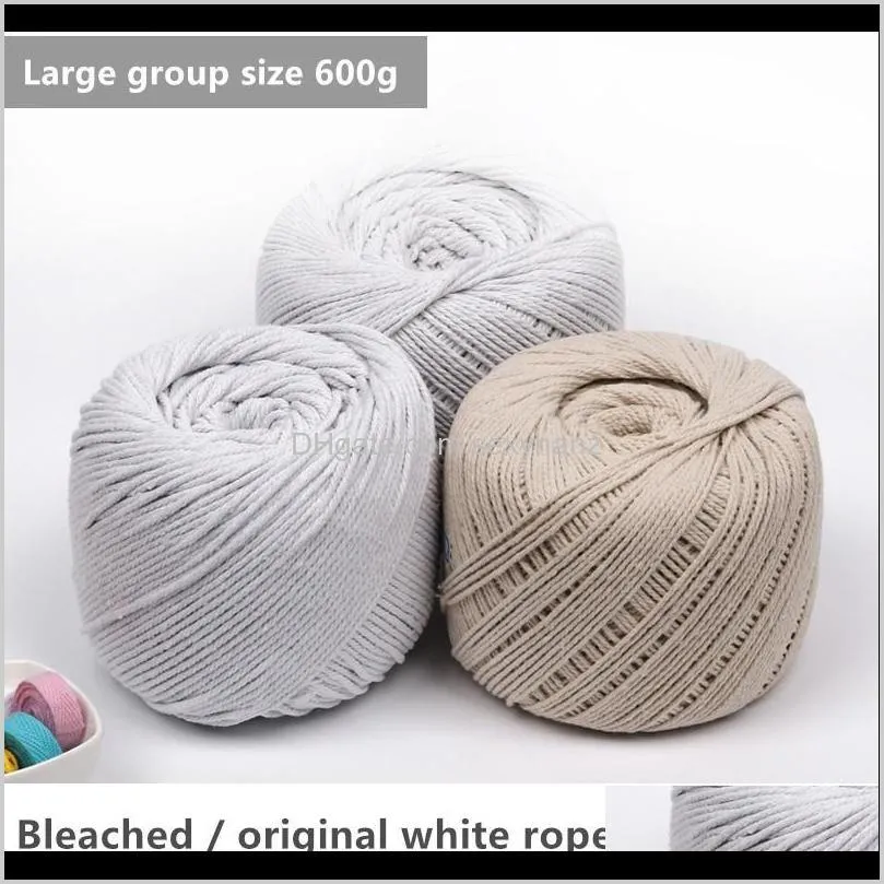 cotton rope thread white thread ball cotton zongzi tapestry handmade diy braided three-strand absorbent rope1