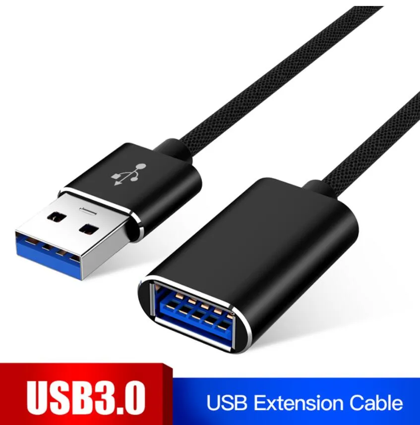 VOSGA Cavo Di Prolunga USB 3.0 Da 5 Metri - Adattatore Tipo A Maschio A Femmina Ad Alta Velocità (5 Gbps) Per Hard Disk, Tastiera, Mouse, Nero - 3
