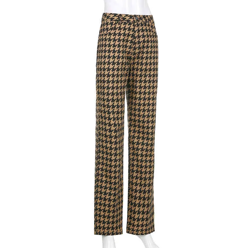 Houndstooth Print Pants (4)