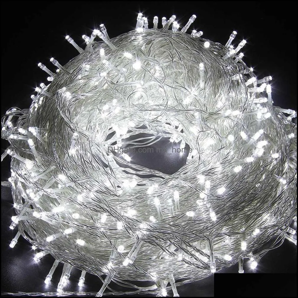 10M 100 LED String decorative Lights Waterproof 8 Modes US/EU Plug For Christmas/Wedding/Party Decoration Christmas tree light