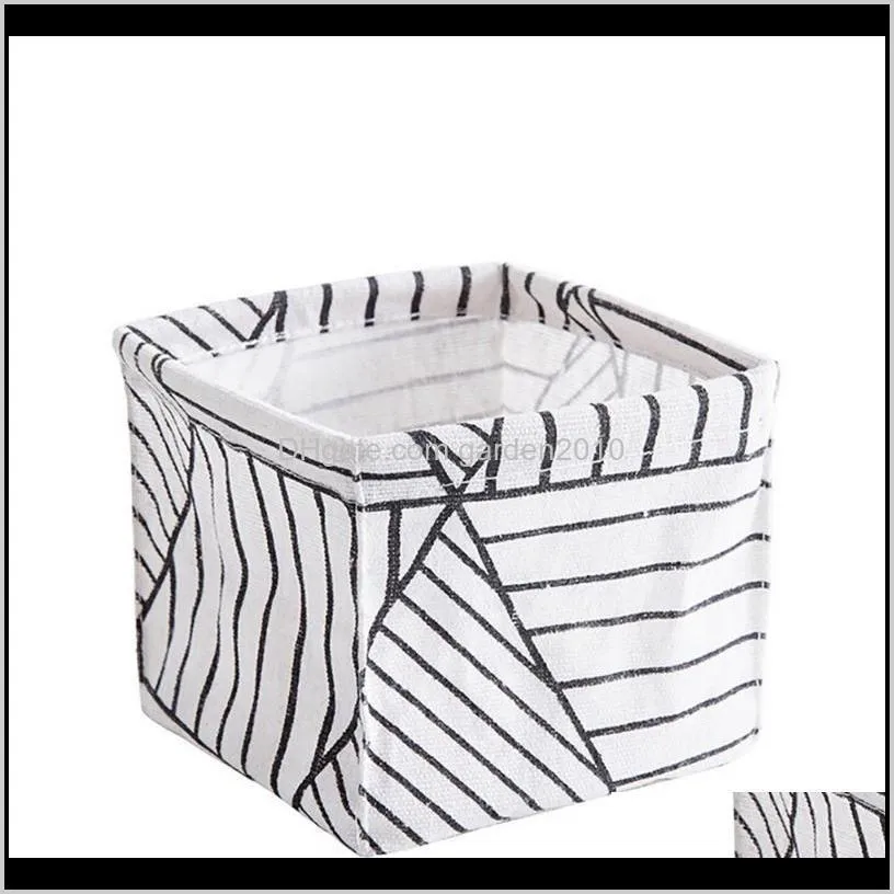 nordic literary style storage bin closet toy box container organizer fabric basket home office table ornaments new year gift