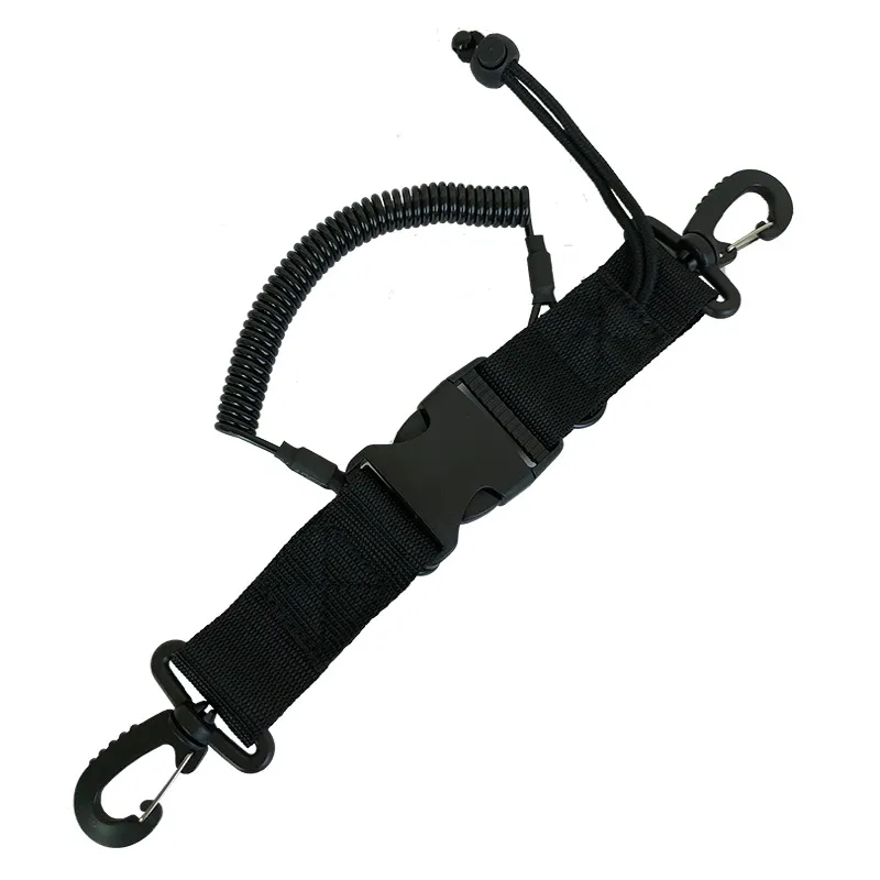 Pool Accessories Nylon Buckle Retractable Waterproof Lanyard Elastic Durable Coil Scuba Diving Camera Quick Release Buckled Dive 232 H1