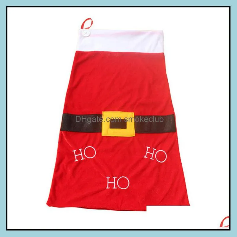 Chuangda - Large Christmas Gift Bag Belt Pull Rope Bag Disguised As Santa Claus Props Christmas Gift 99