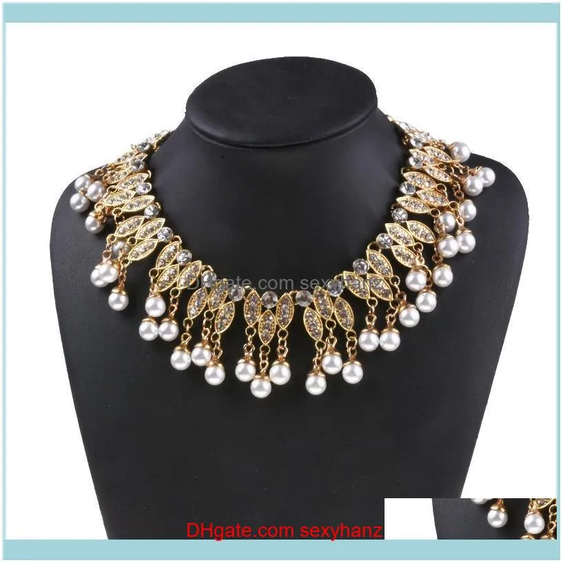 Necklaces & Pendants Jewelryfashion Jewelry Simulated Pearls Collar Chokers Maxi Necklace Pendant For Women Wedding Statement Luxury Jewlry