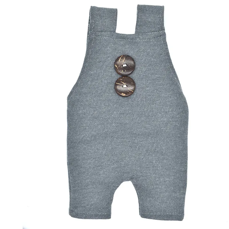 Pasgeboren rekwisieten jongens meisjes kostuum baby knoppen romper baby fotografie outfit 2523 Q2