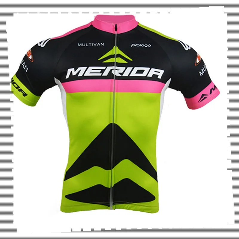 Bisiklet Jersey Pro Ekibi Merida Erkek Yaz Hızlı Kuru Spor Üniforma Dağ Bisikleti Gömlek Yol Bisiklet Üstleri Yarış Giyim Açık Spor Y21041221