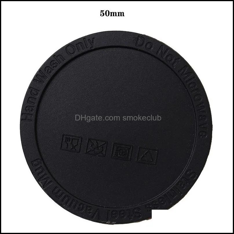 NEWNEW50mm 58mm Adhesive Rubber Coaster pad Drinkware Tools 15oz 20oz 30oz Tumblers Pastable Cups Rubbers Bottom Protective Bottle