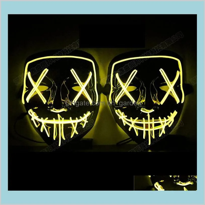 Halloween Led Glowing Mask V Horror