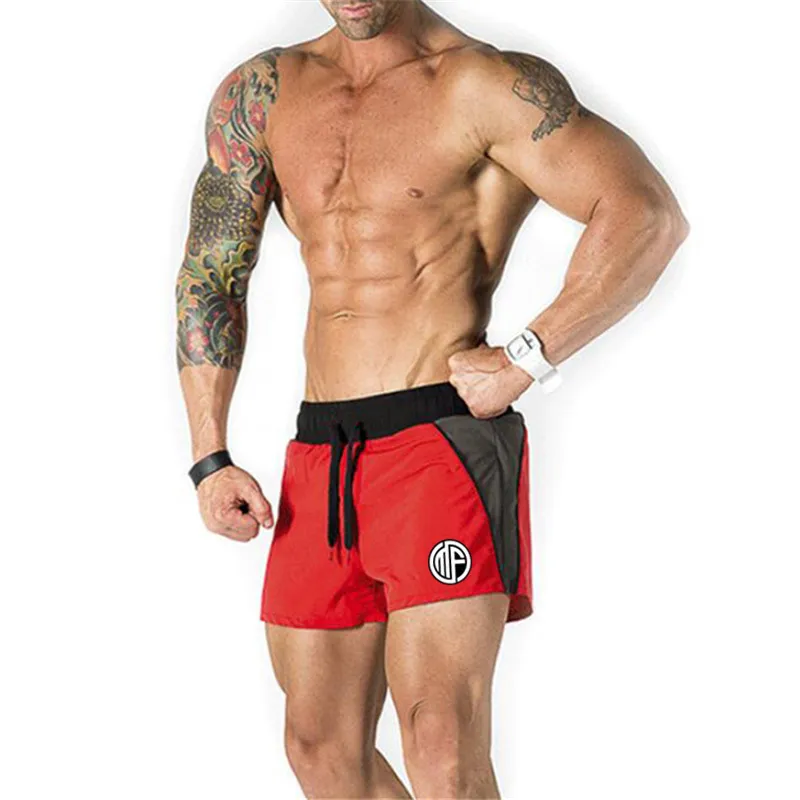 summer mens fitness shorts Fashion Casual gyms Bodybuilding Workout male slim fit short pants Brand Sweatpants 210421