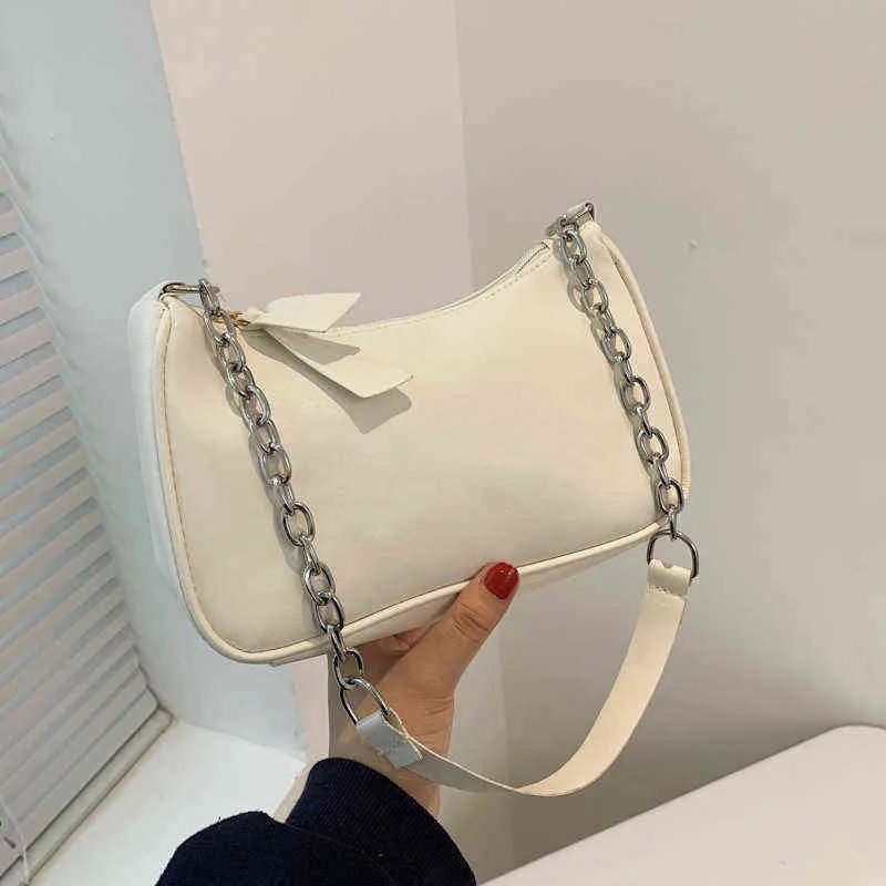 Shopping Bags Soft Pu Leather Women Purple Underarm Bag Retro Solid Color Ladies Handbags Fashion Design Girls Small Shoulder 220309