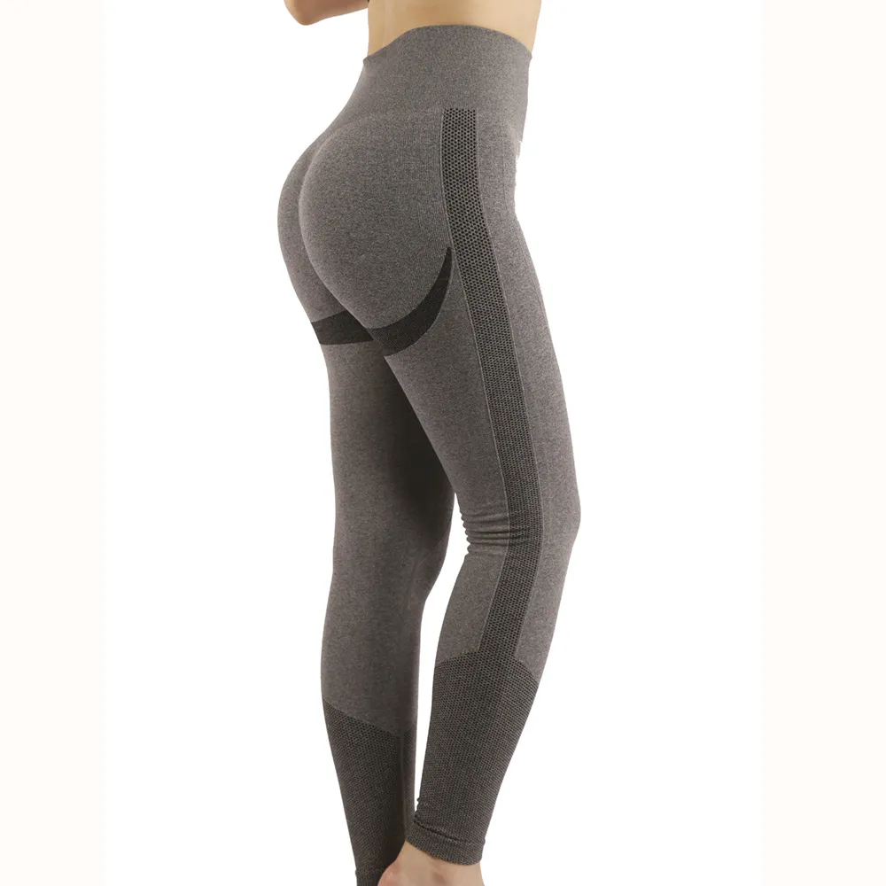 womens tracksuits yoga long pants High Waist Running Shorts art stripes strong stretch nylon longo pants Lady Fitness seamless hip-lifting Leggingss roupa esporte