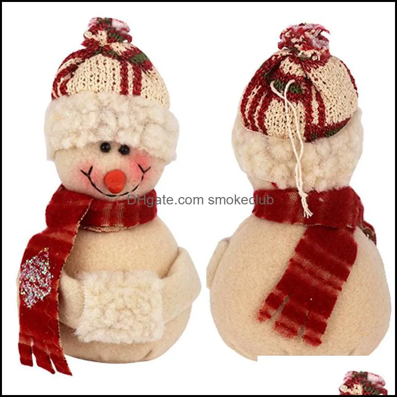 Chuangda Order Christmas Snowman Tree Pendant Plush Puppet Home Decoration 008