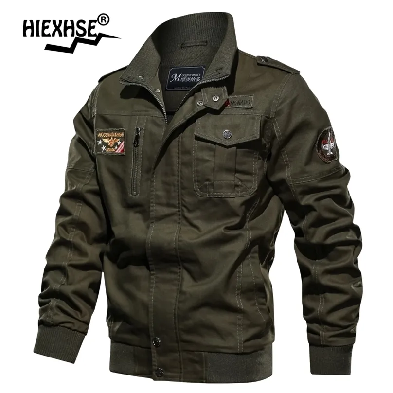 Herfst jas mannen business coat casual lading militaire multi-pocket lente s jassen mannelijke plus size 6XL 211217