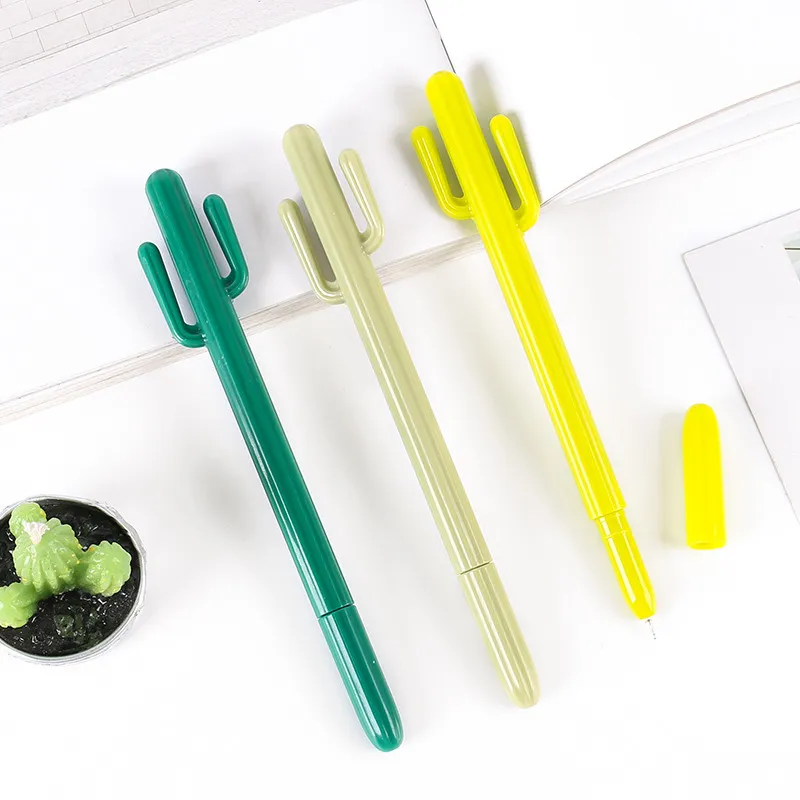 Cactus Styling Pen South Korea Stationery Cartoon Cute Gel Pens Student Prize Christmas Gift