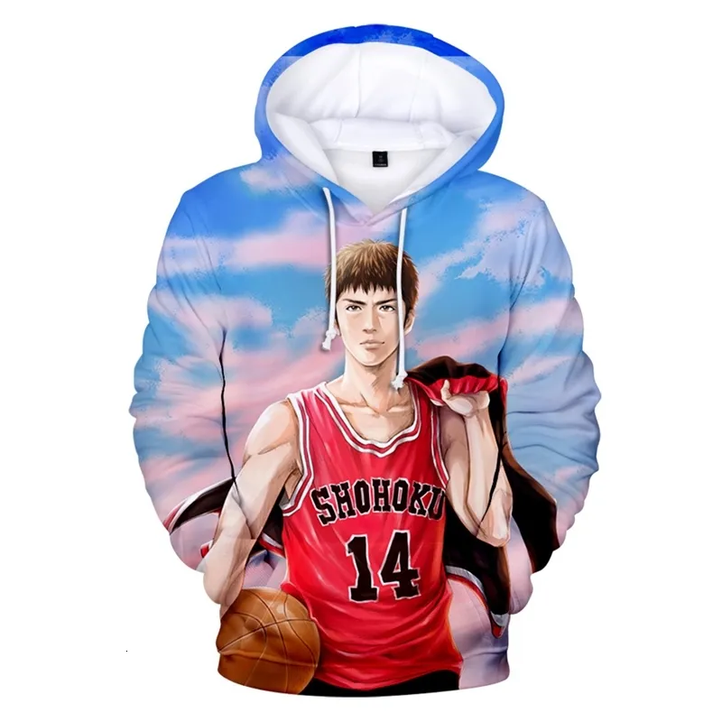 2021 Nowy Slam Dunk Master Cherry Blossom Path Cartoon Otoczenie 3d Dorosłych Dzieci Fashion Casual Hooded Sweter