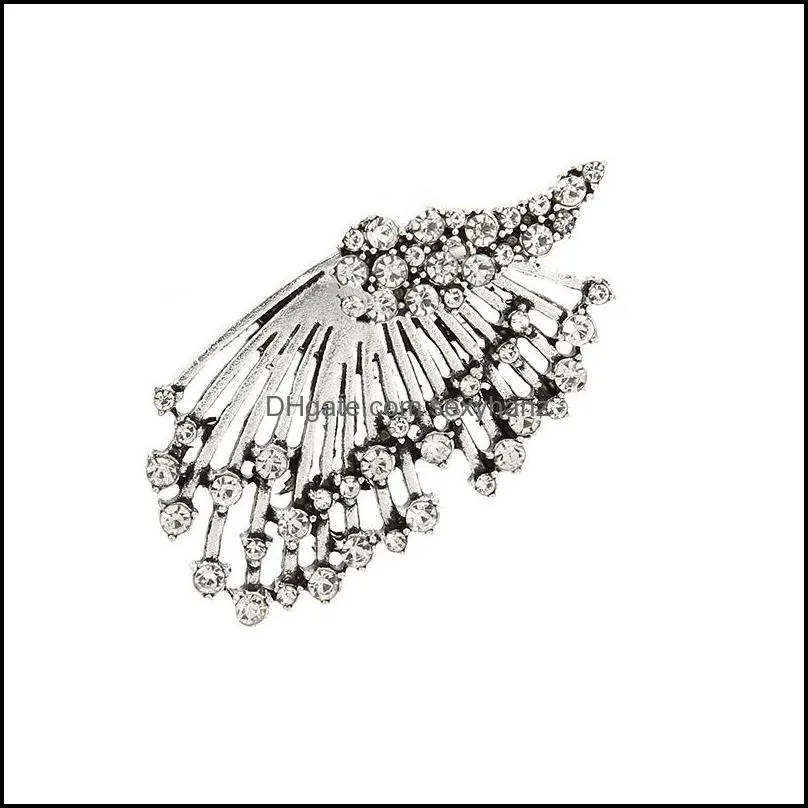 Hot Fashion Jewelry Vintage Multi-drill Asymmetric Earrings Wing Single Piece Stud Earrings S645