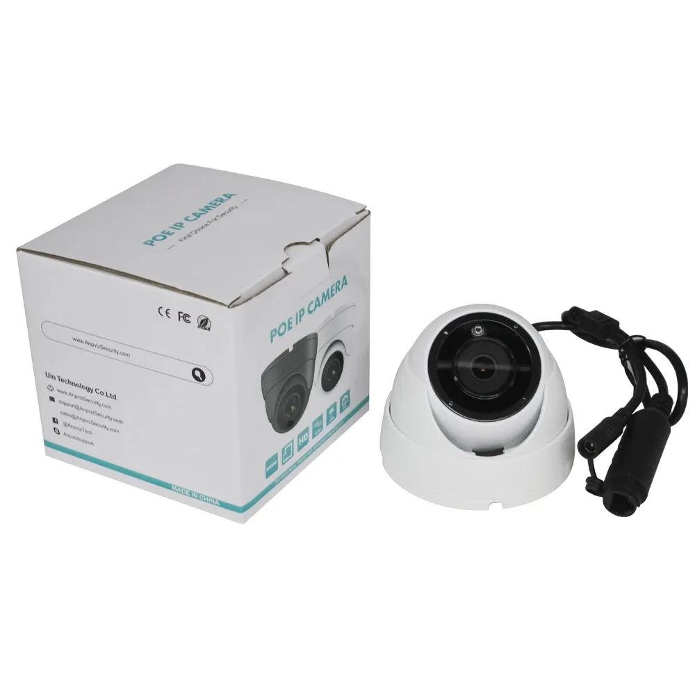 IP 카메라 POE 0.01LUS 5MP 보안 옥외 내장 마이크 CCTV 감시 HIKVISION 호환 IR 30M H.265 미니 돔 P2P보기