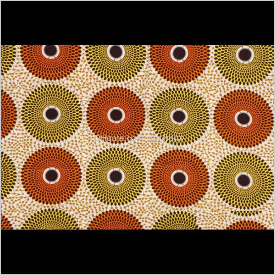 2021 ankara african polyester wax prints fabric binta real wax high quality 6 yards/lot african fabric for party dress