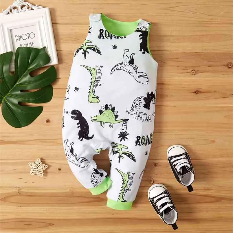 Summer 1pc Baby Boy casual Animal & Dinosaur Jumpsuits 210528